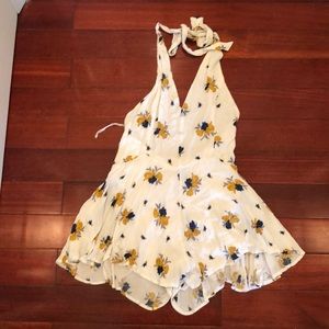 Free People Halter Romper